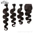 Silky And Soft Wholesale Brazilian 8A Cuticle Aligned Virgin Hair Weave 3 Bundles With Closure Vendors